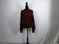 Varley Martina High Neck Rib Knit Sweater – Decadent Chocolate – front