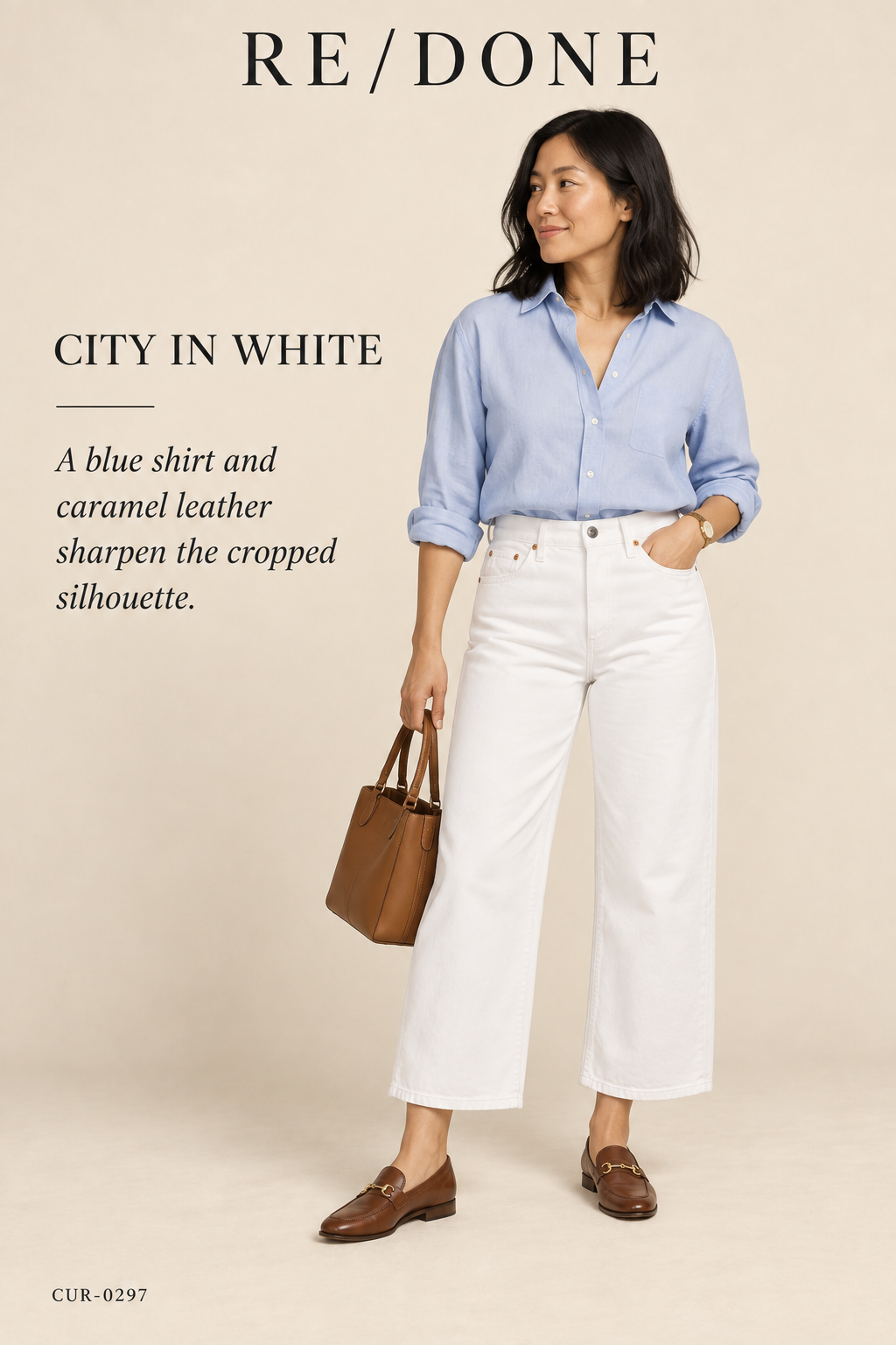 RE/DONE Mid-Rise Wide-Leg Crop Jean – White – styled: City in White