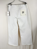 RE/DONE Mid-Rise Wide-Leg Crop Jean – White – detail