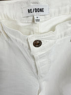 RE/DONE Mid-Rise Wide-Leg Crop Jean – White – label