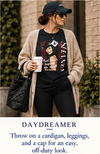 Daydreamer Shania Twain “That Don’t Impress Me Much” Retro Longsleeve Tee – styled editorial look 3
