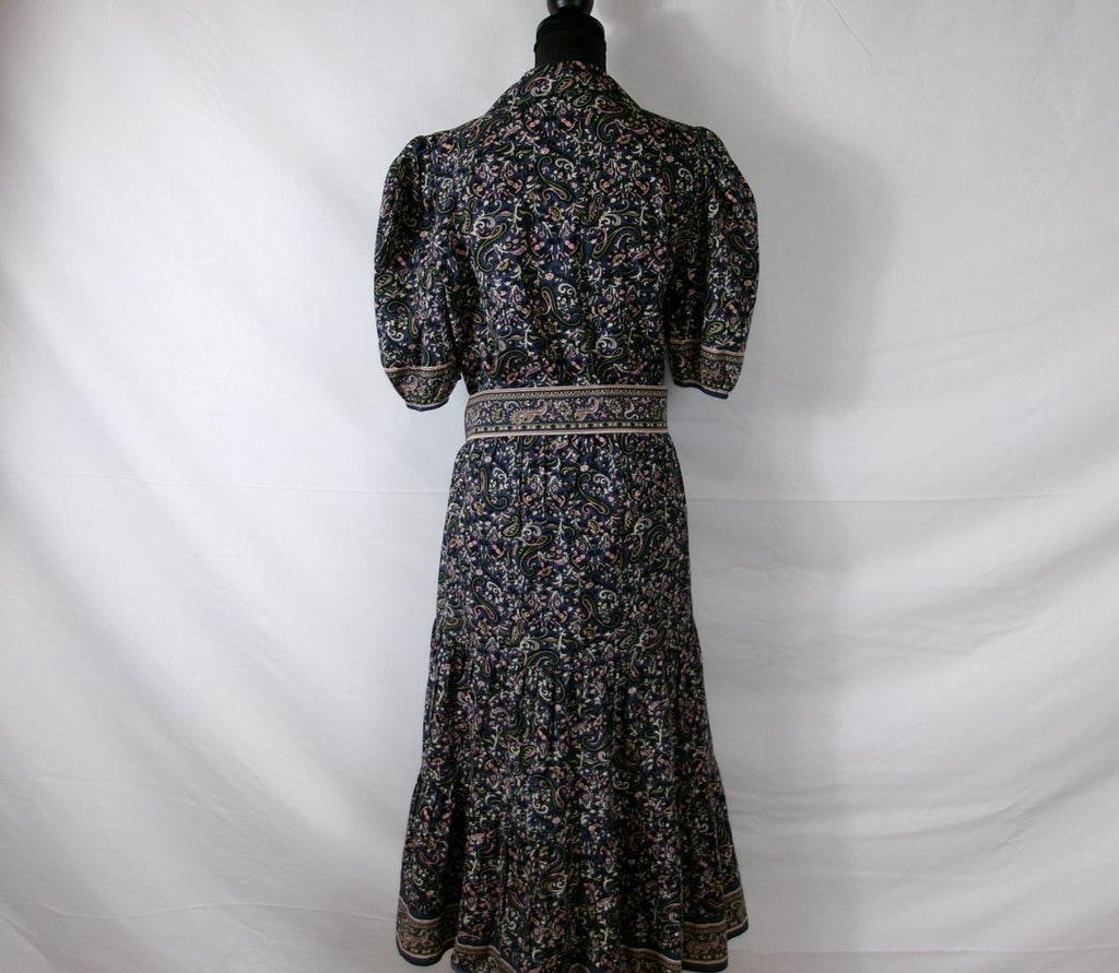 Veronica Beard Eunice Tiered Paisley Dress – back