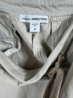 James Perse Standard Drawstring Pant – Stone – label