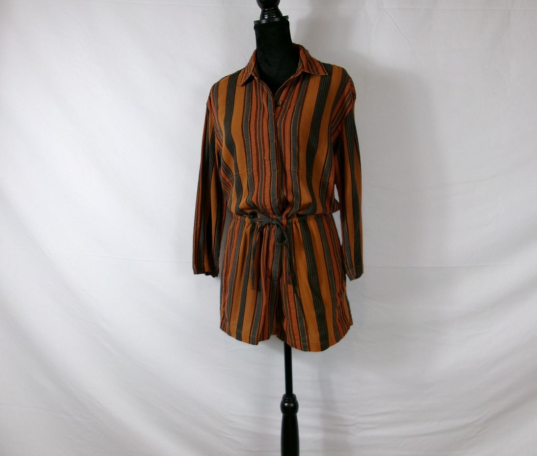 James Perse Vintage Stripe Romper – front