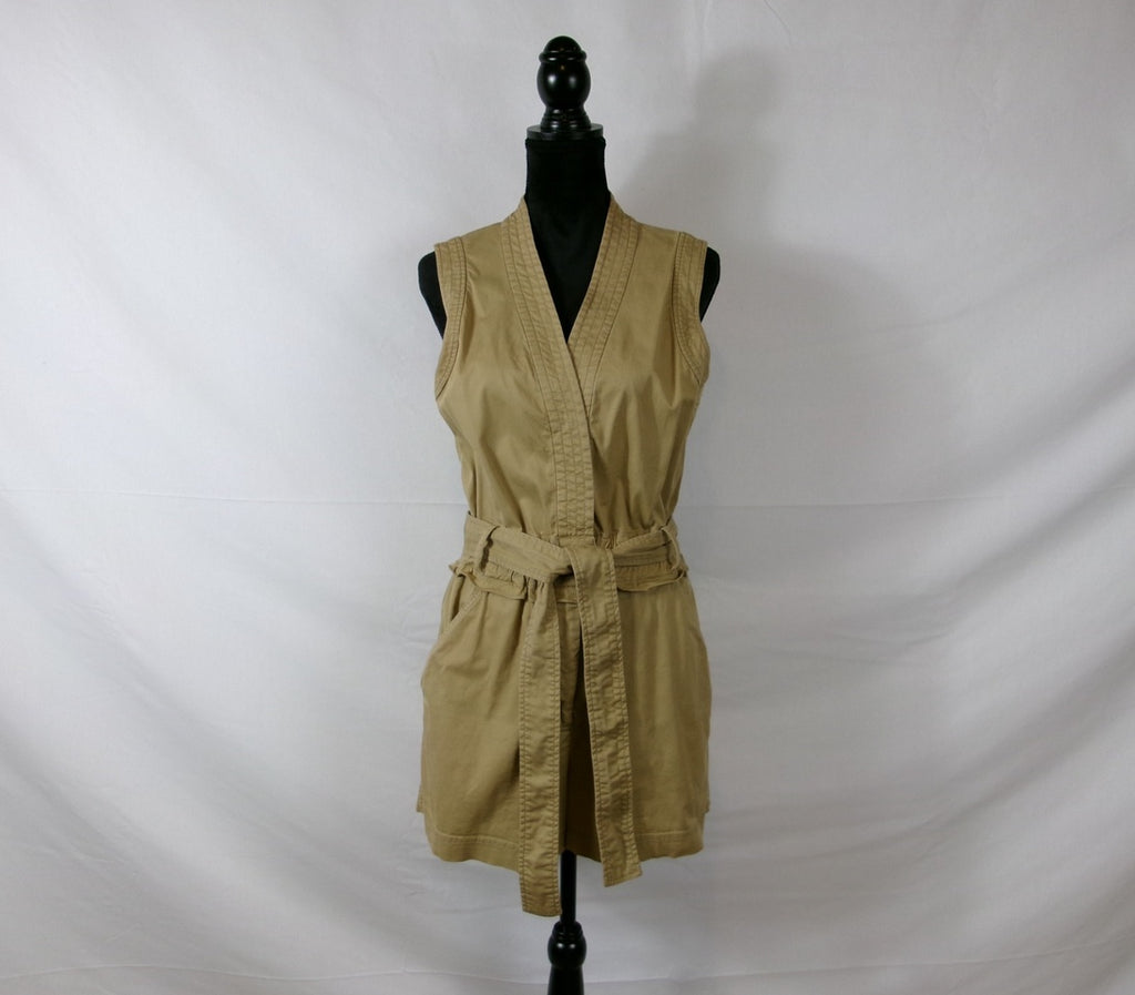Derek Lam Collective Utility Romper – Tan – front