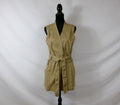 Derek Lam Collective Utility Romper – Tan – front
