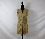 Derek Lam Collective Utility Romper – Tan – front