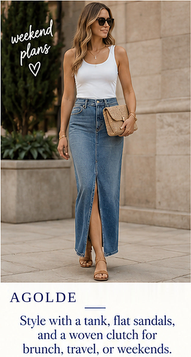 AGOLDE Leif Skirt – Swing – styled editorial look 2