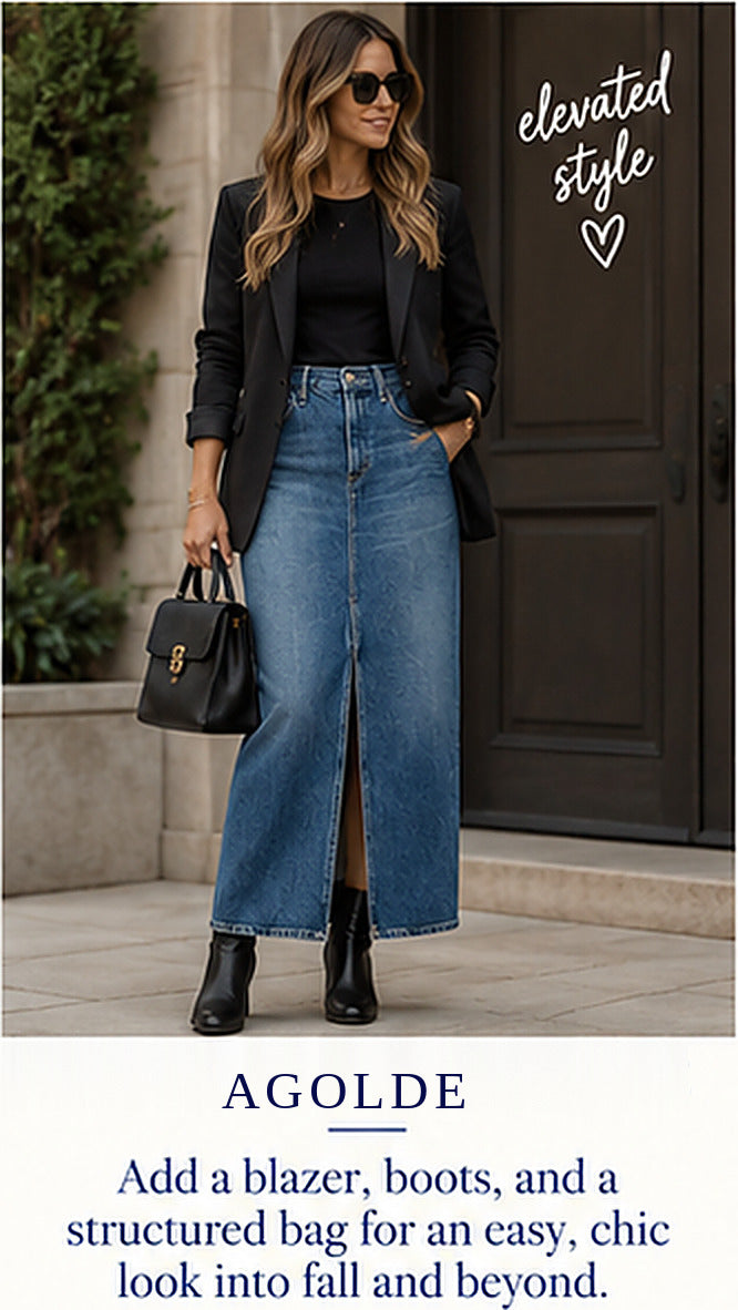 AGOLDE Leif Skirt – Swing – styled editorial look 3