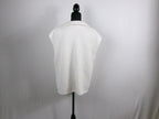 James Perse Sleeveless Half-Zip Sweater – Ivory – back