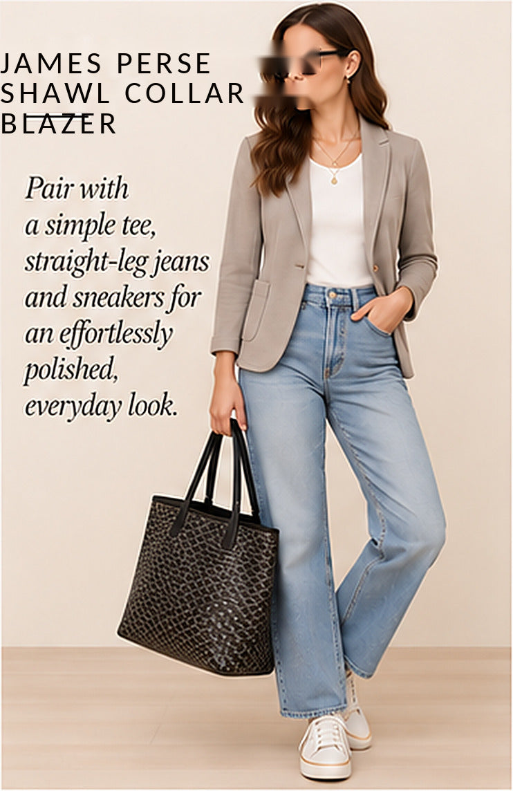 James Perse Shawl Collar Blazer