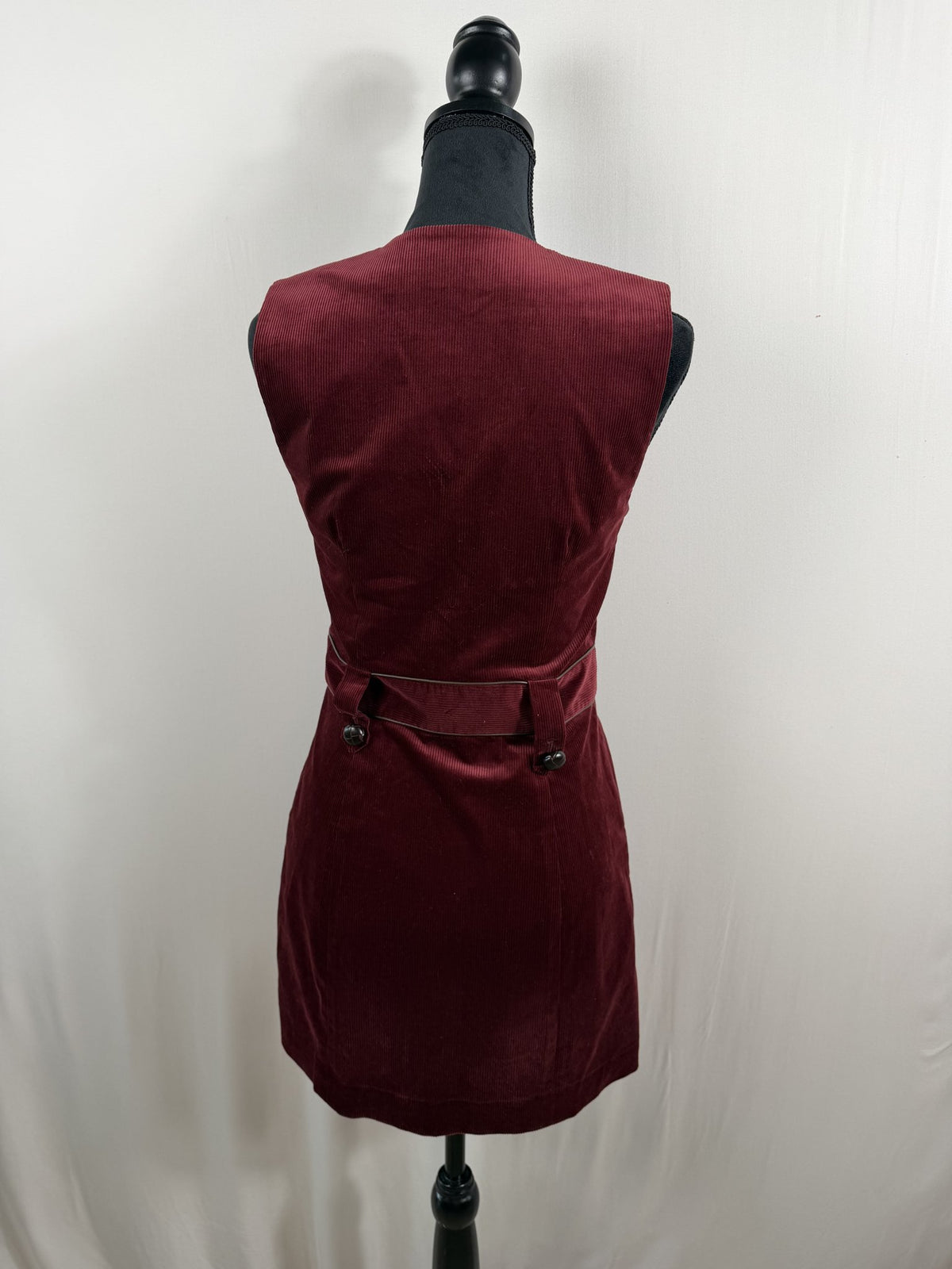 Veronica Beard Orial Corduroy Dress – Bordeaux – back