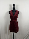 Veronica Beard Orial Corduroy Dress – Bordeaux – front