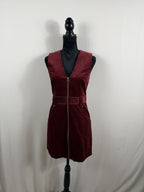 Veronica Beard Orial Corduroy Dress – Bordeaux – front