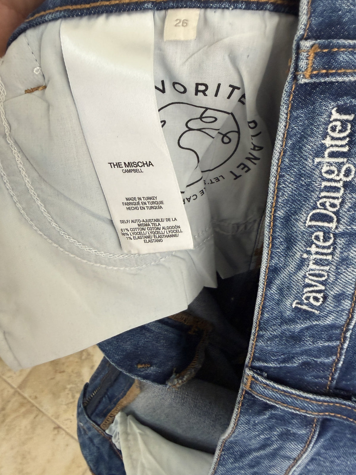Favorite Daughter The Mischa Super High-Rise Jean – Campbell – label view 2