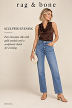 rag & bone Harlow Mid-Rise Straight Jean – Kendra – styled: Sculpted Evening