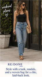 RE/DONE 70s Straight – Clean Medium RAF – styled editorial look 2