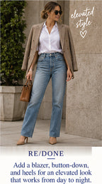 RE/DONE 70s Straight – Clean Medium RAF – styled editorial look 3