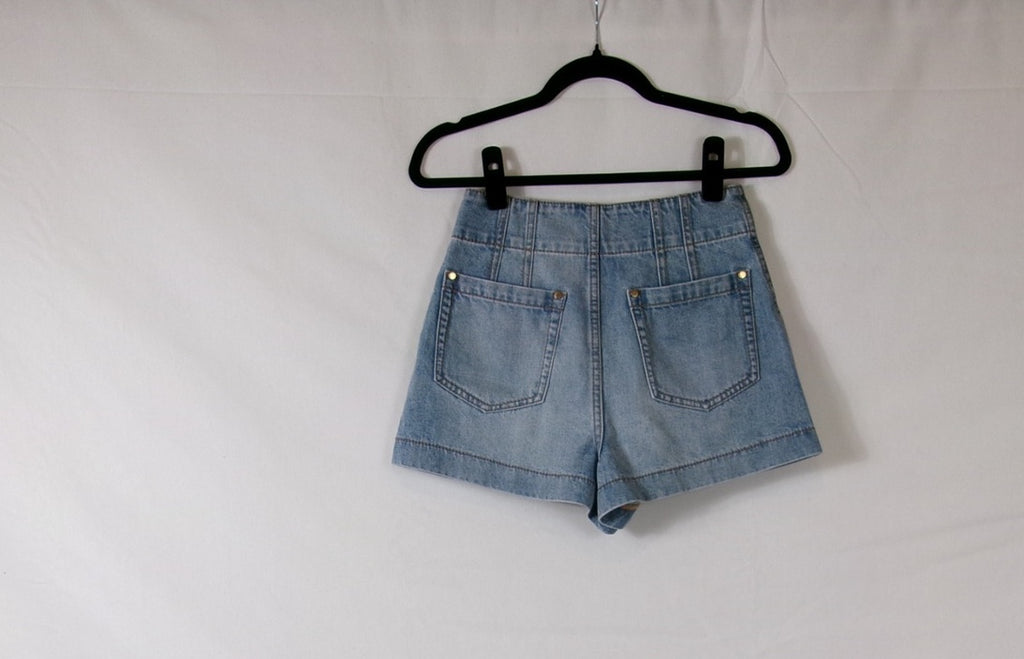 Zimmermann Lucky Denim Short – Skylark – back