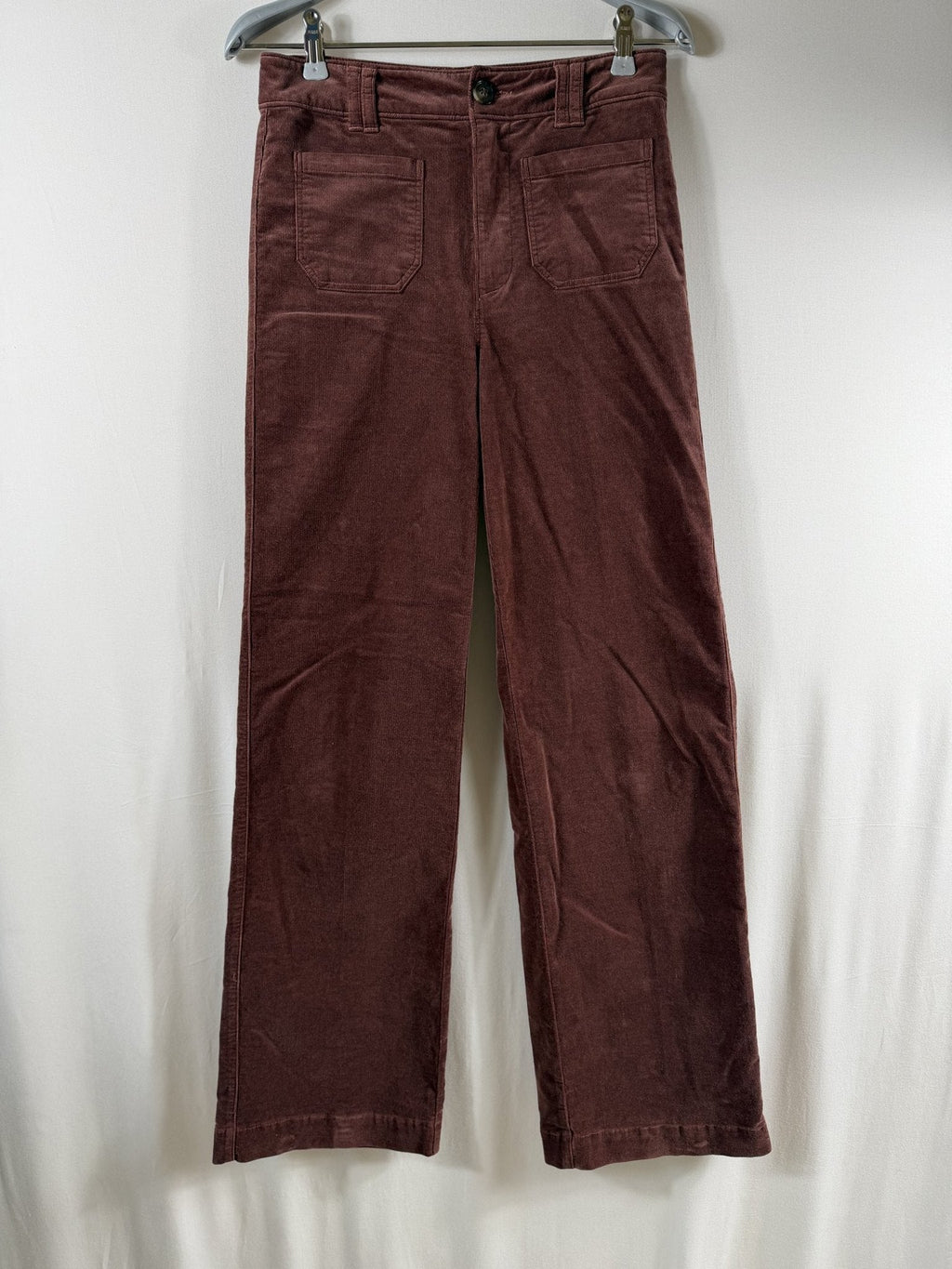 PAIGE Corduroy Sasha 32" Pant with Patch Pockets – Landslide – front
