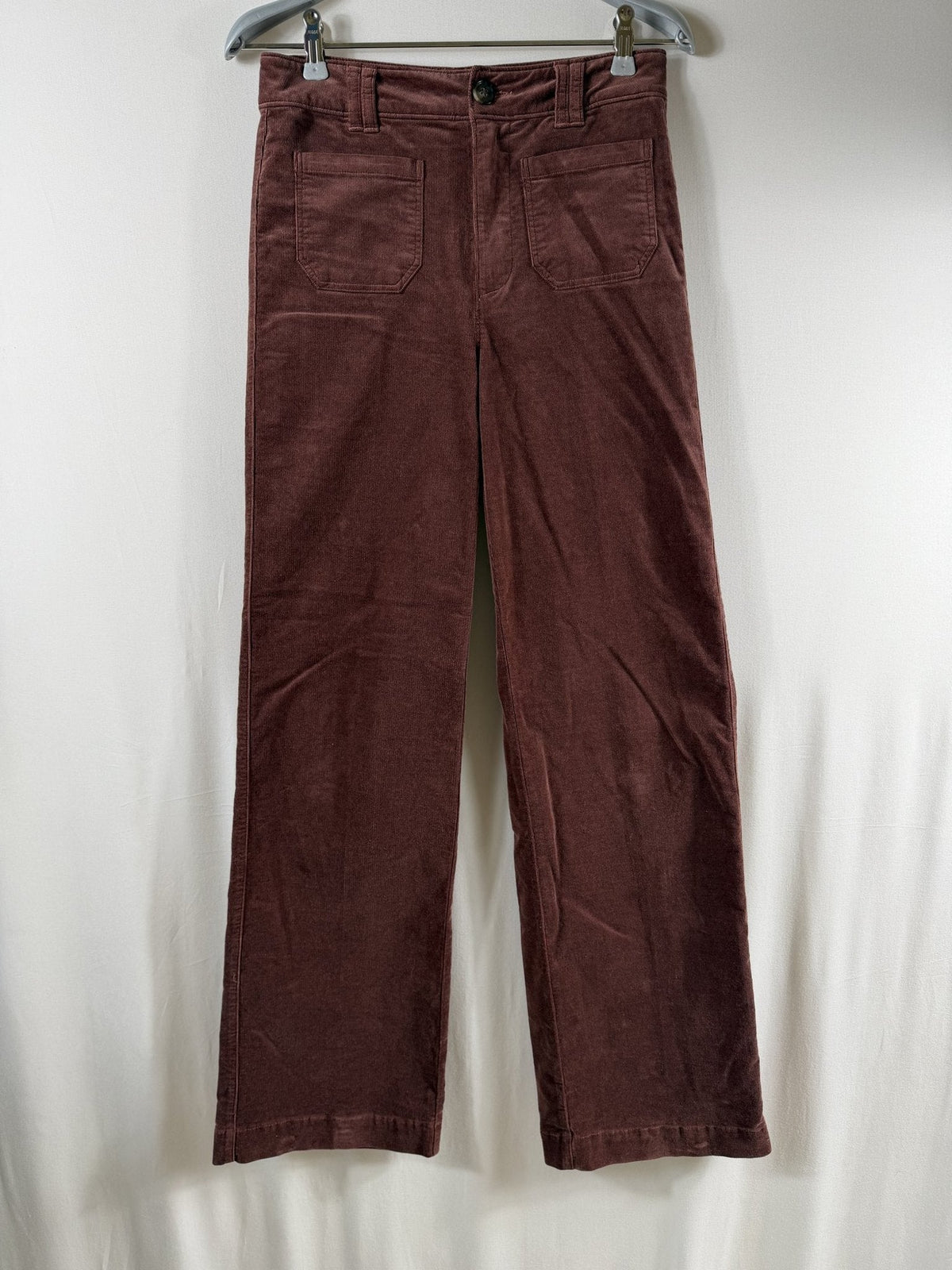 PAIGE Corduroy Sasha 32" Pant with Patch Pockets – Landslide – front