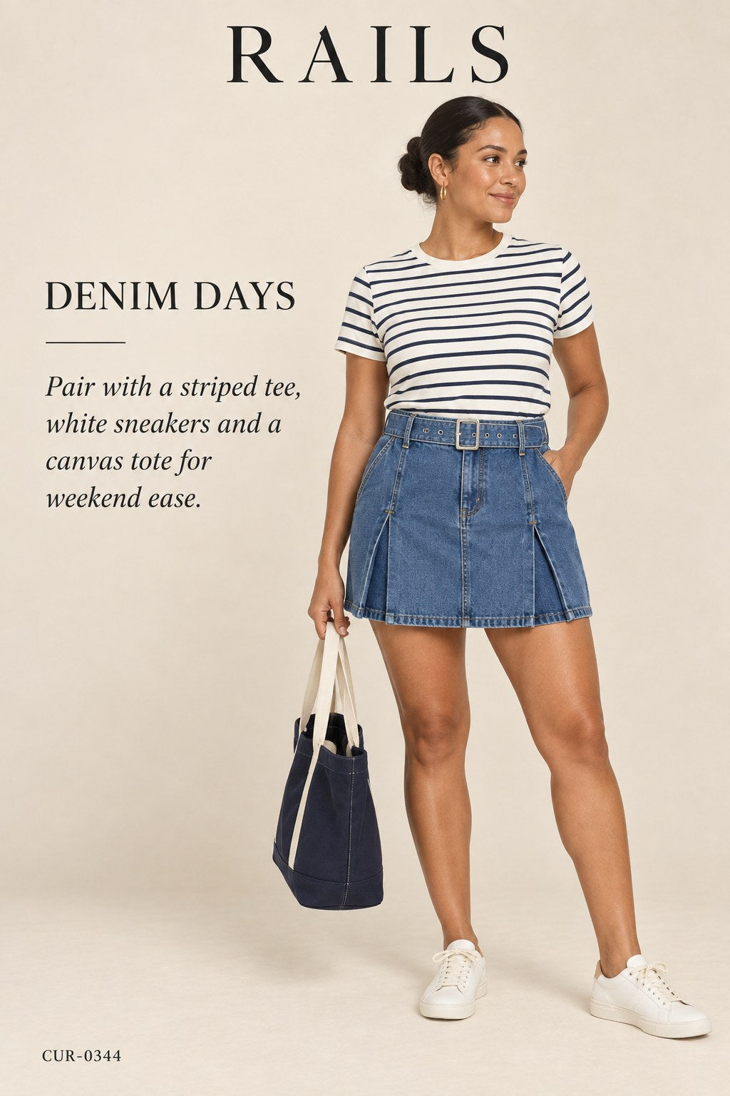 Rails Broad Skirt – Bristol – styled editorial look 1