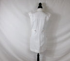 Veronica Beard Jax Denim Shirtdress — White – back