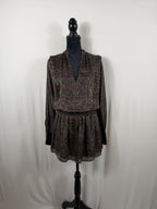 FRAME Paisley Party Dress – Deep Moss Multi – front