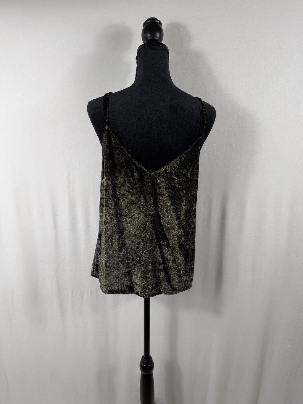 FRAME Velvet Cami – Gold – back