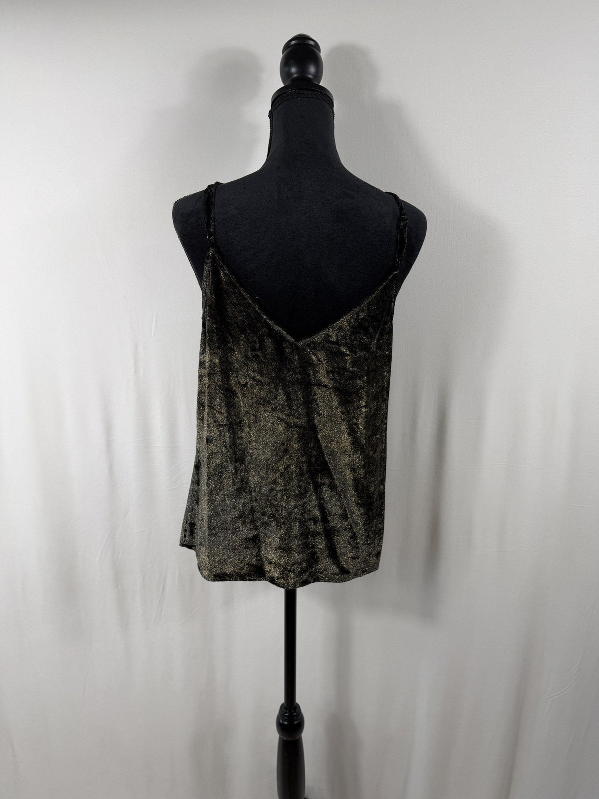 FRAME Velvet Cami – Gold – back
