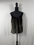 FRAME Velvet Cami – Gold – front