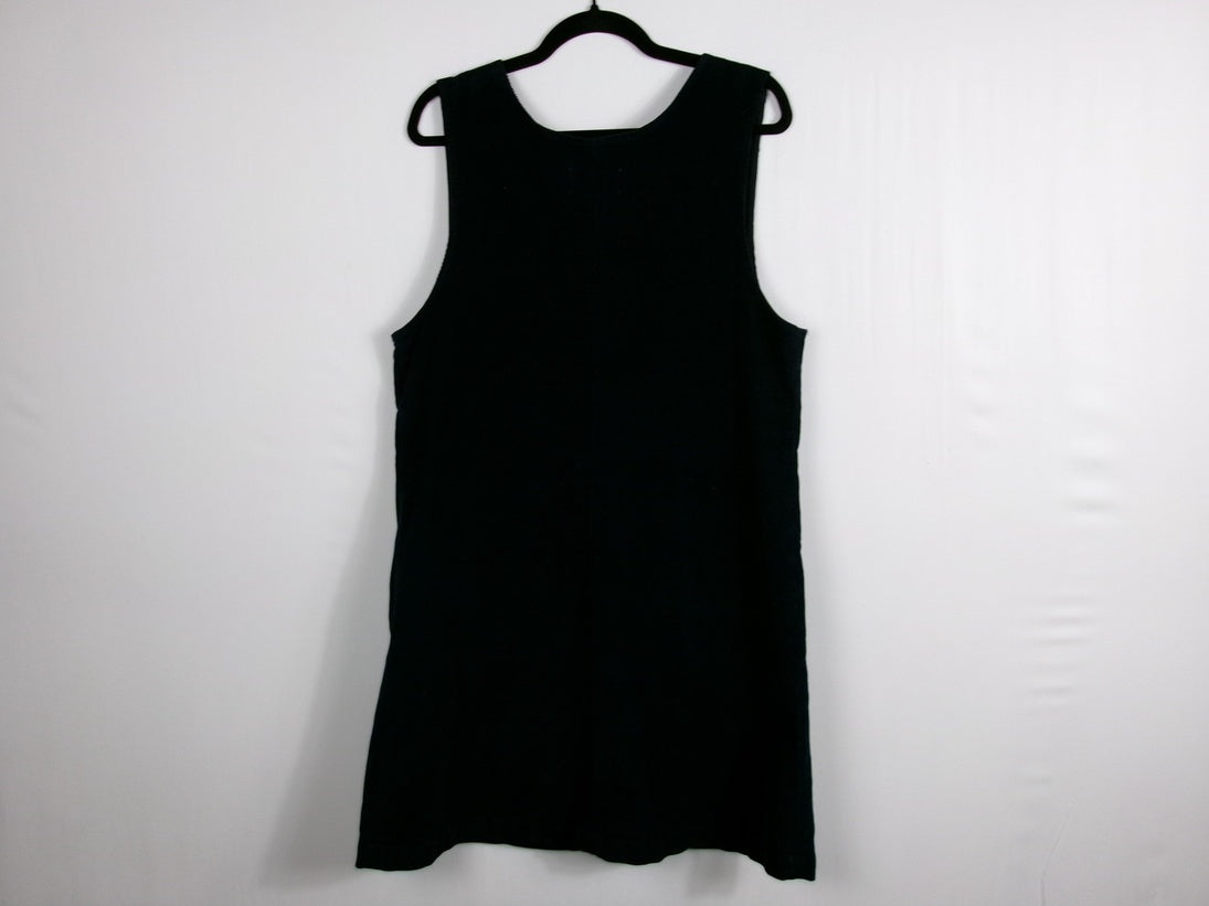 FRAME Le Cord Corduroy Mini Dress — Navy – back