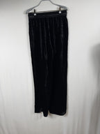 FRAME Velvet Wide-Leg Drawstring Pants – back