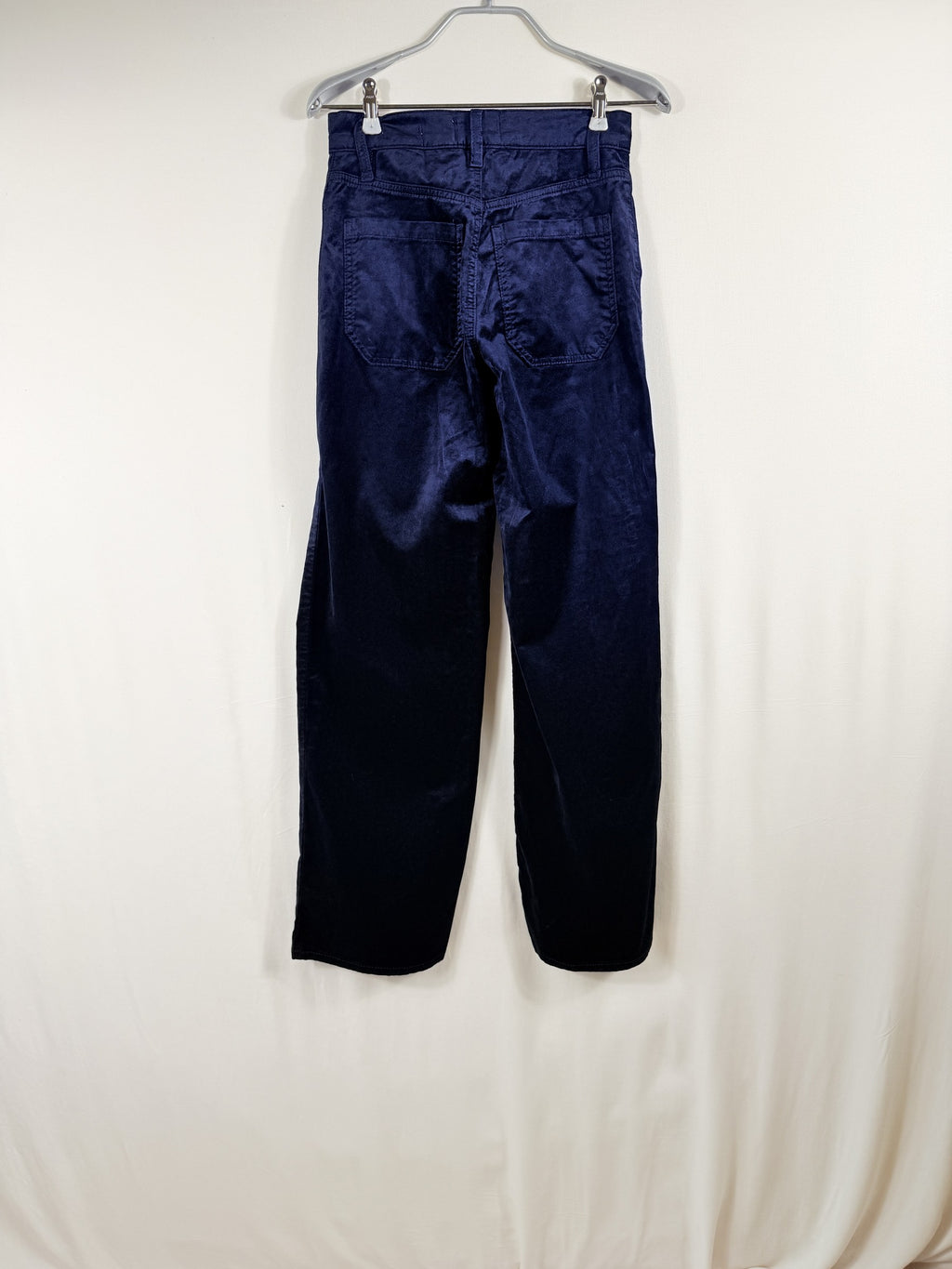 FRAME Le Slim Palazzo Modernist Pocket Jean – Navy Velvet – back