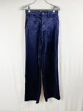 FRAME Le Slim Palazzo Modernist Pocket Jean – Navy Velvet – front