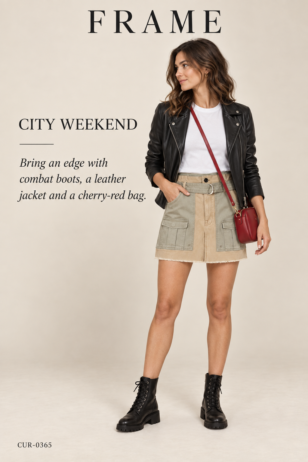 FRAME Paperbag Multi Tone Skirt – Cargo Multi