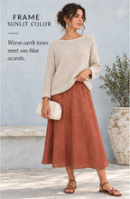FRAME Textured Cotton Knit Top – Cream – styled editorial look 2