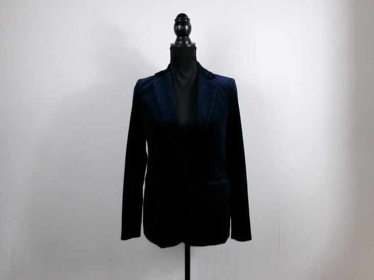 FRAME Velvet Mod Blazer / Atelier – Navy – front