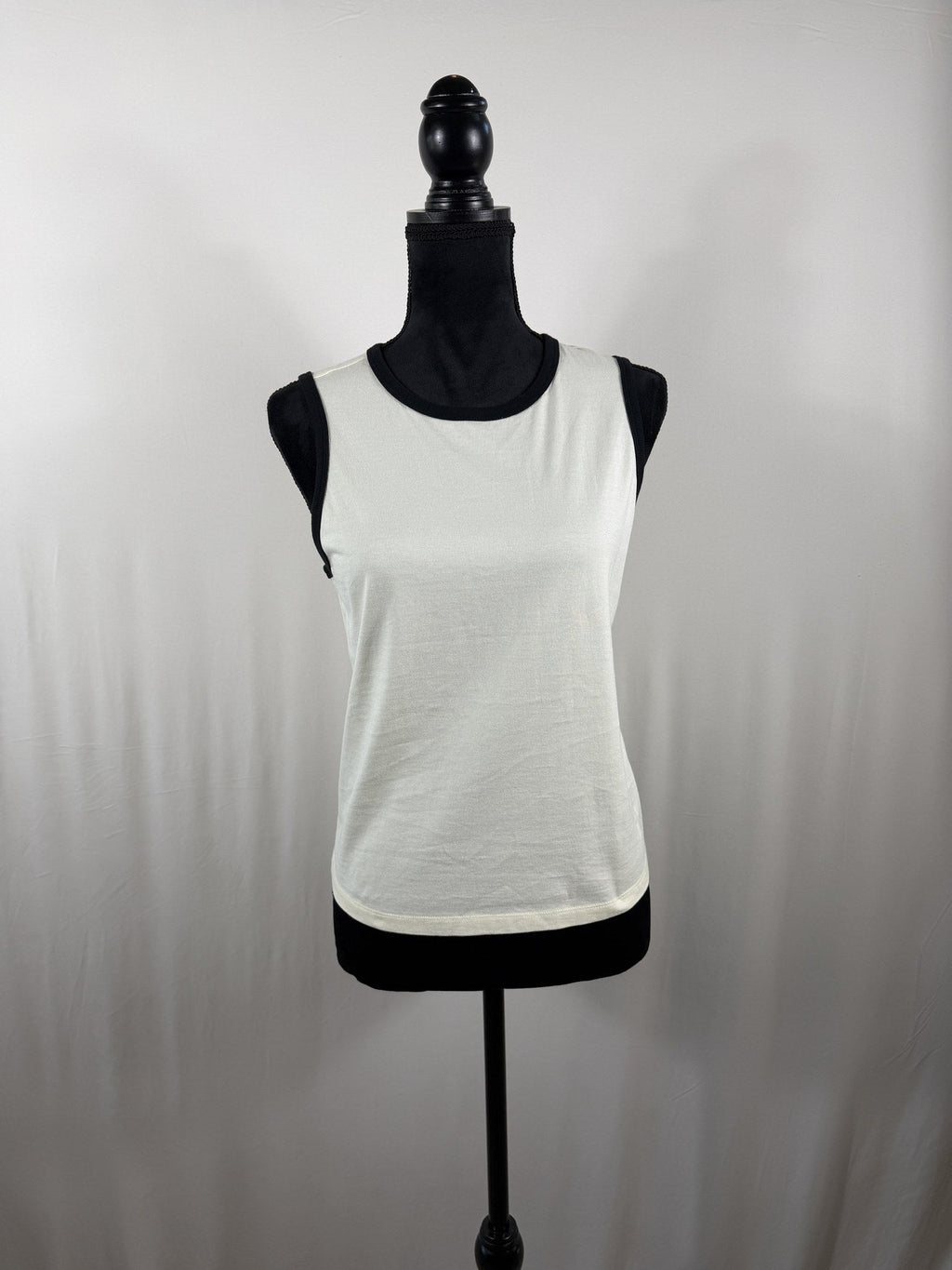 FRAME The Ringer Tank – Ivory – front