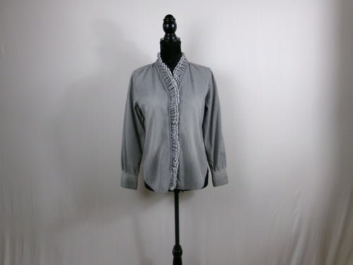 Étoile Isabel Marant Ruffle-Trim Cotton Blouse/Shirt – front