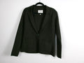 L'AGENCE Lacey Knit Blazer — Deep Olive – front