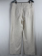 L'AGENCE Scottie High-Rise Wide-Leg Corduroy – French Vanilla – back