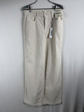 L'AGENCE Scottie High-Rise Wide-Leg Corduroy – French Vanilla – front