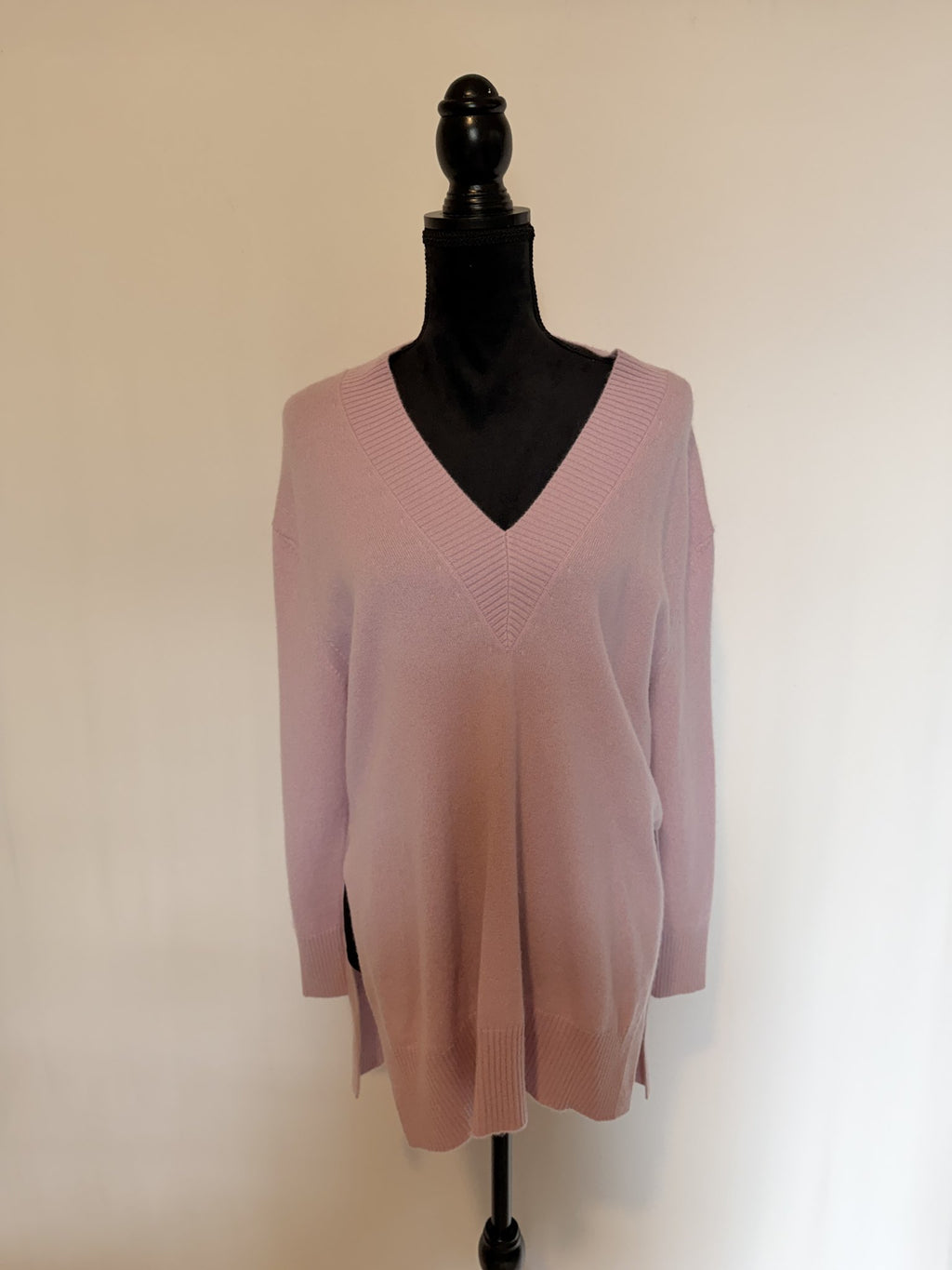 Zimmermann V-Neck Sweater — Dusty Pink - front