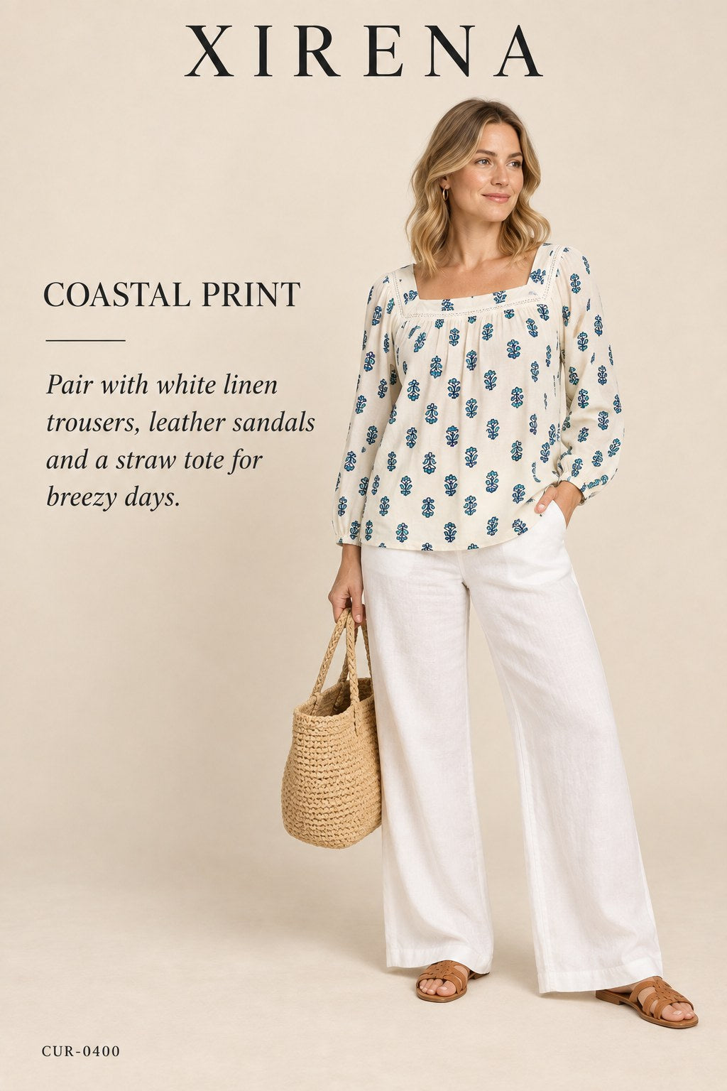 Xirena Mira Top – Clover Stamp