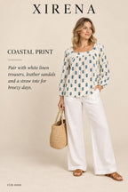 Xirena Mira Top – Clover Stamp – styled editorial look 1