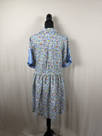 Hunter Bell Floral Print Mini Dress – Blue Multi – back