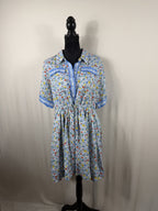 Hunter Bell Floral Print Mini Dress – Blue Multi – front view 2