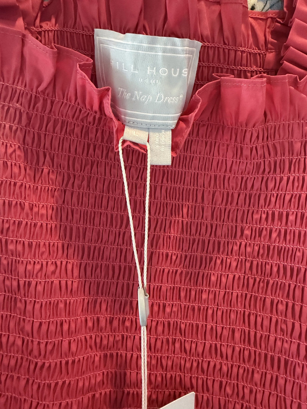 Hill House Home The Nap Dress – Raspberry – detail