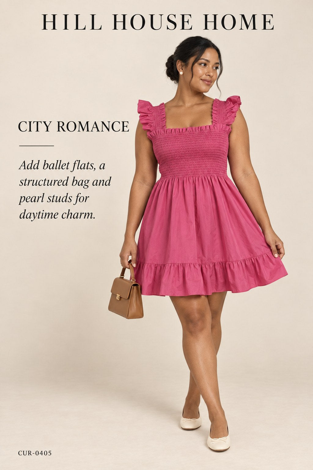 Hill House Home The Nap Dress – Raspberry – styled editorial look 2